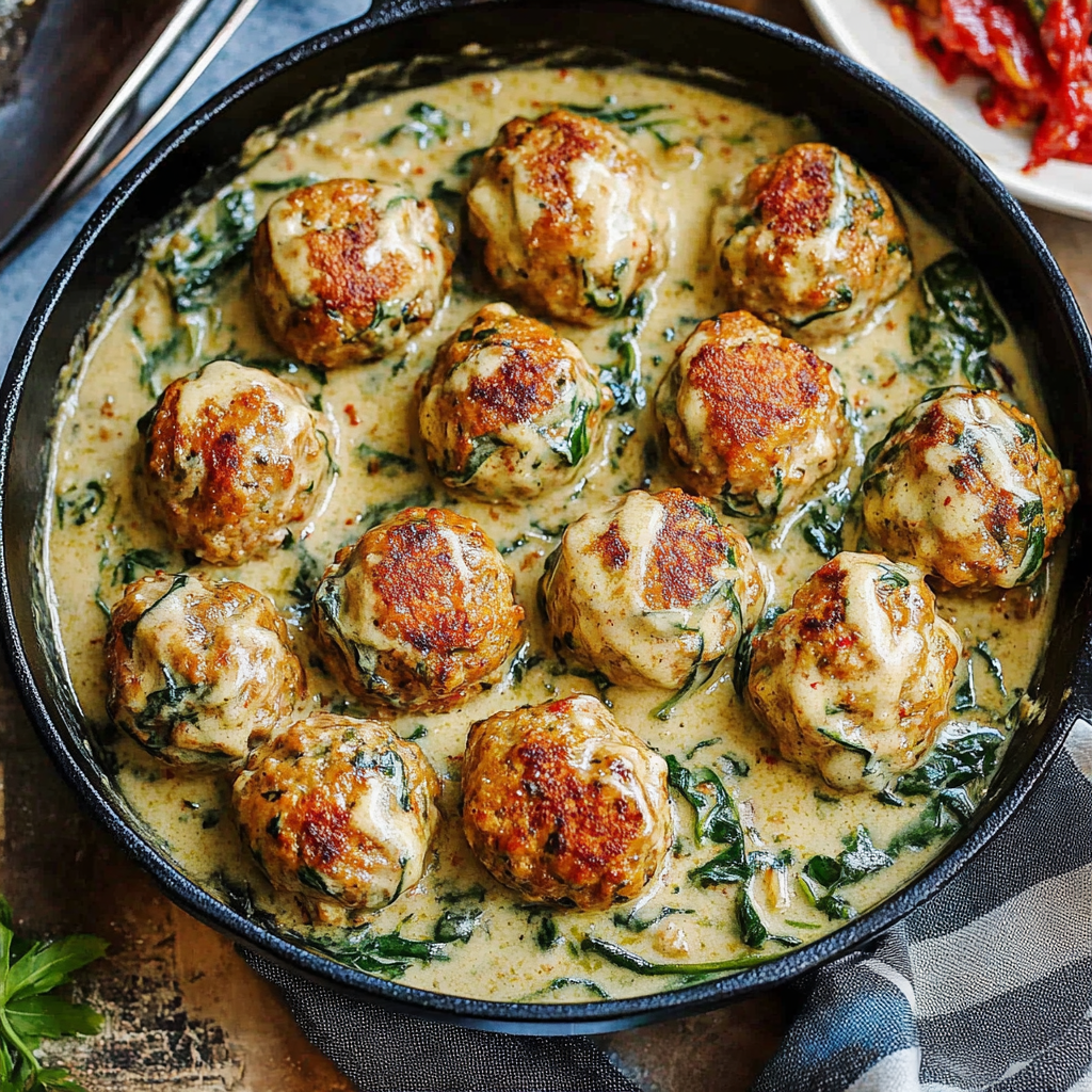Creamy Spinach Turkey Meatballs that Wow Your Taste Buds