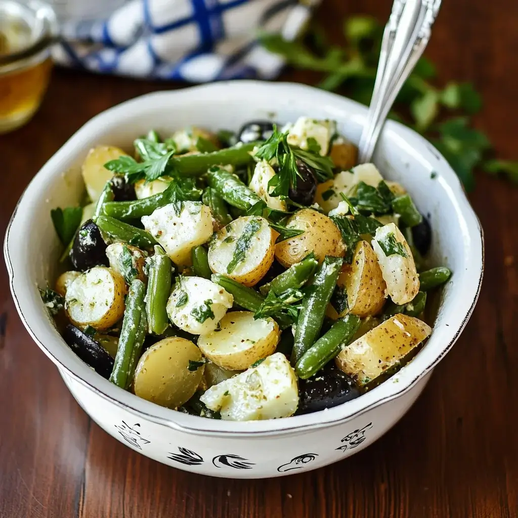 French-Style Potato and Green Bean Salad is Delightful!