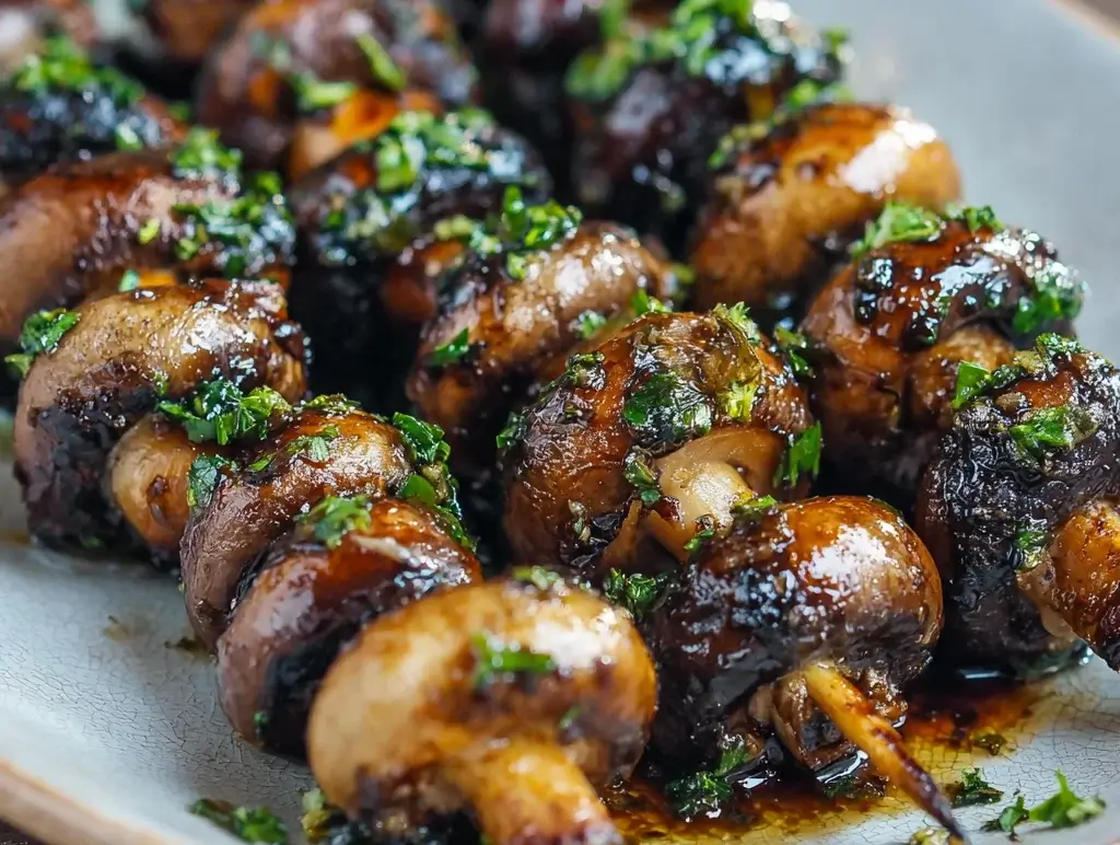 Balsamic Garlic Grilled Mushroom Skewers: A Must-Try Treat!