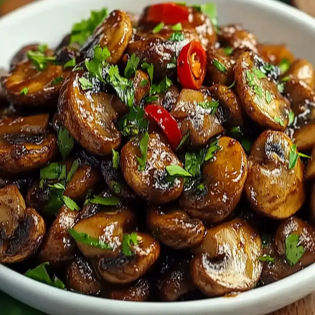 Crispy Chili Garlic Mushrooms will amaze your taste buds!