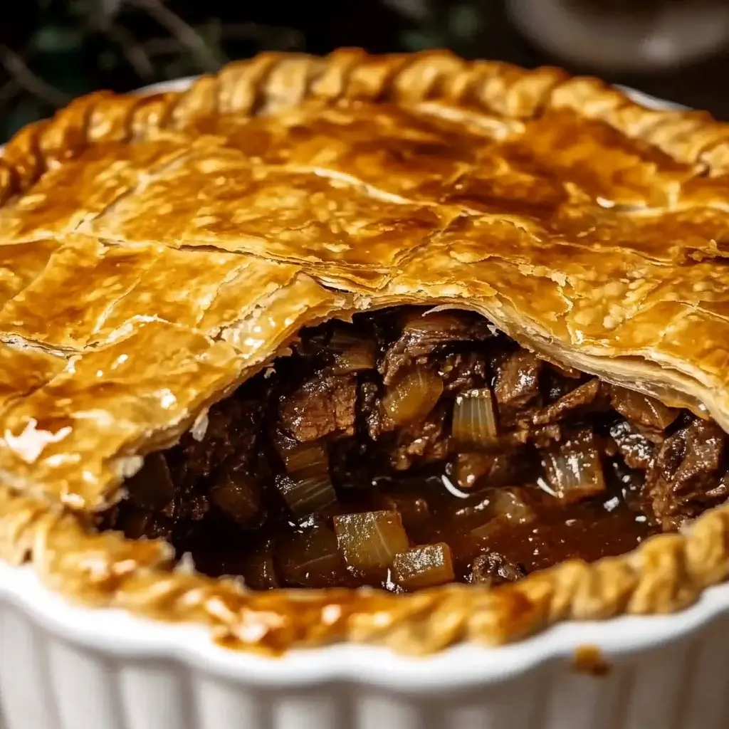Savory Steak and Onion Pie: A Delicious Comfort Dish!