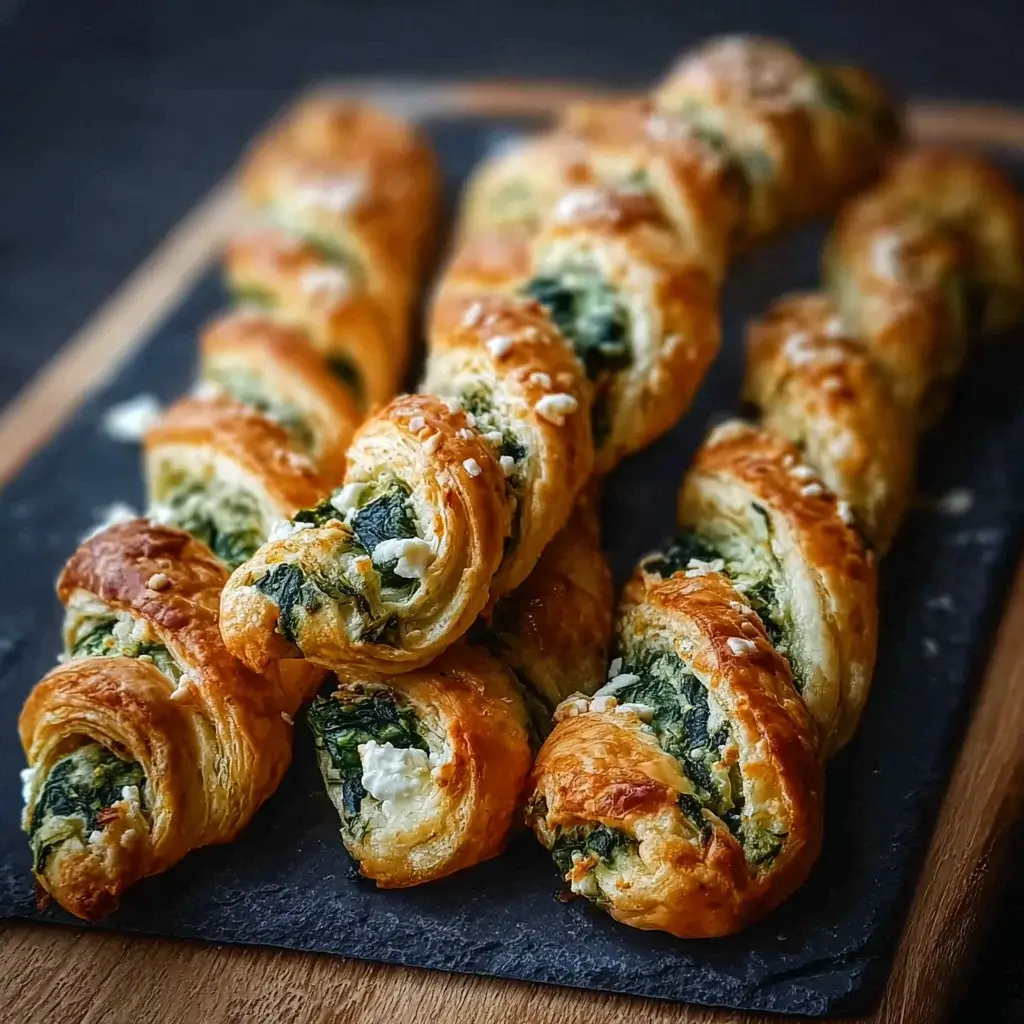 Spinach and Feta Puff Pastry Twists that wow your taste buds!