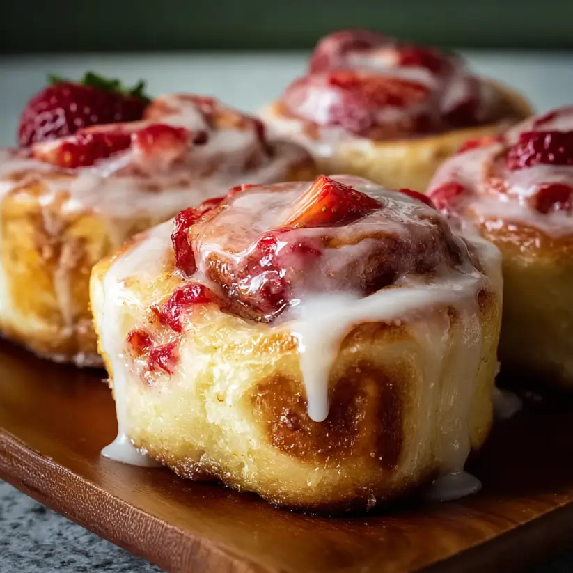 Strawberry Cheesecake Cinnabon Rolls that Wow Your Taste Buds
