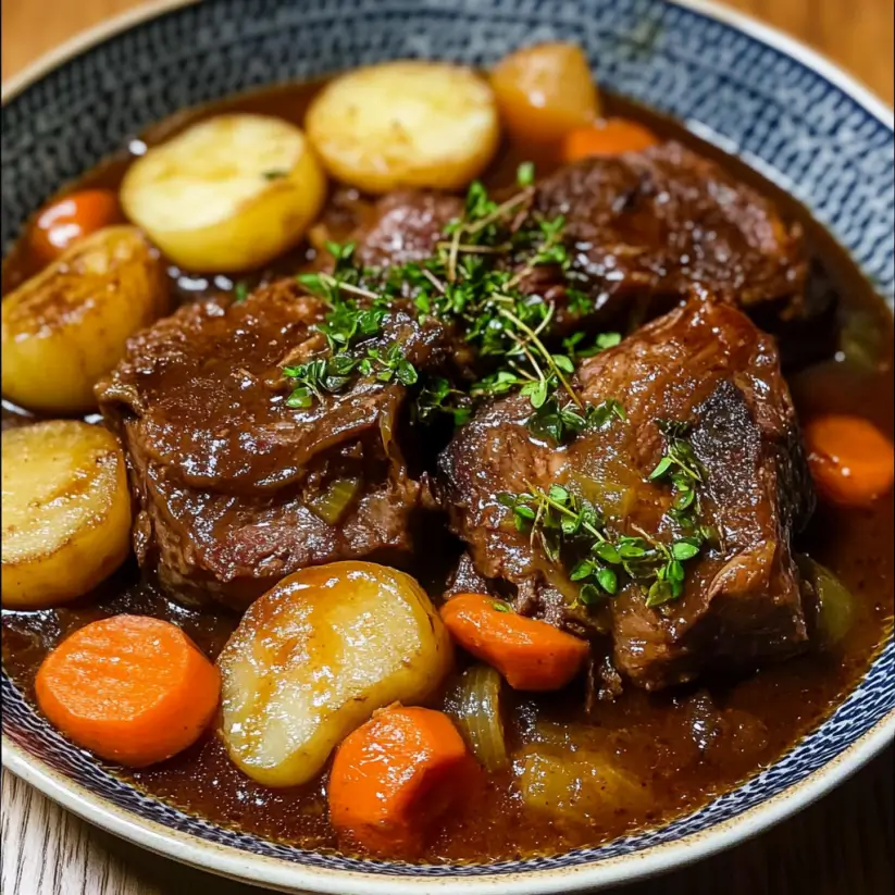 Braised Beef Shank with Vegetables: A Hearty Delight!