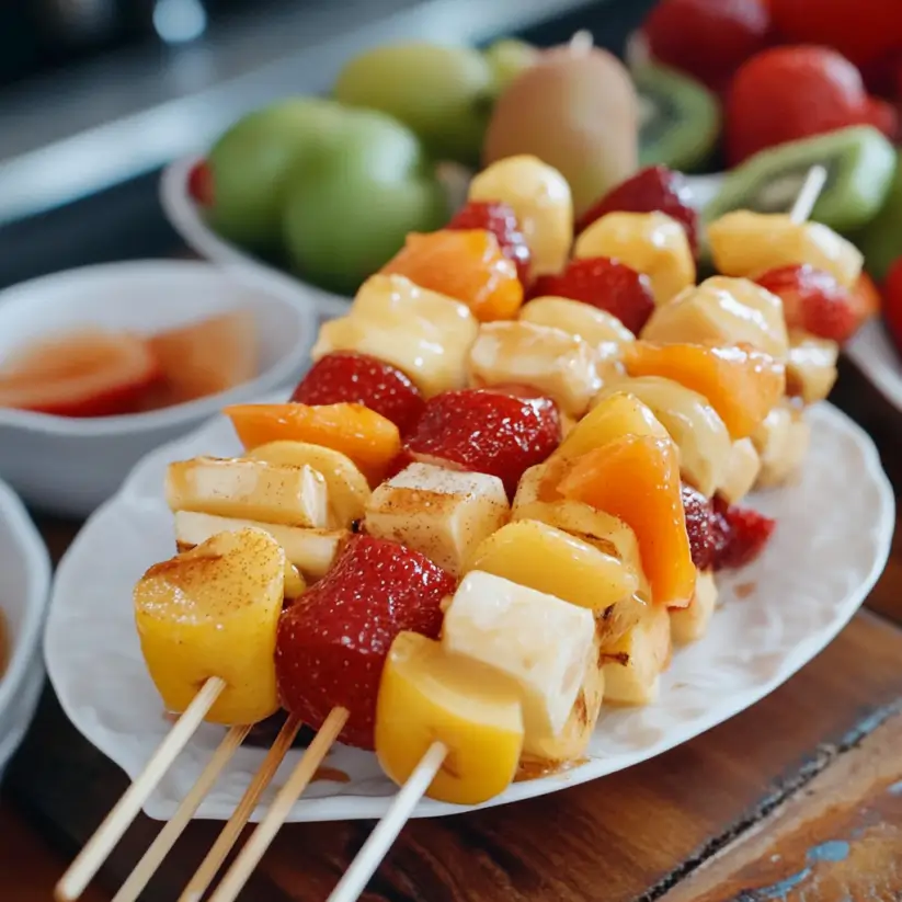 Breakfast Kabobs with Maple Fruit Dip: A Tasty Start!