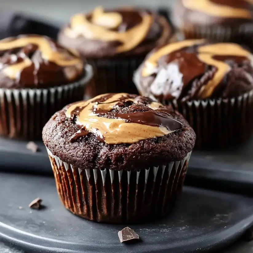 Chocolate Peanut Butter Swirl Muffins: A Delicious Delight!