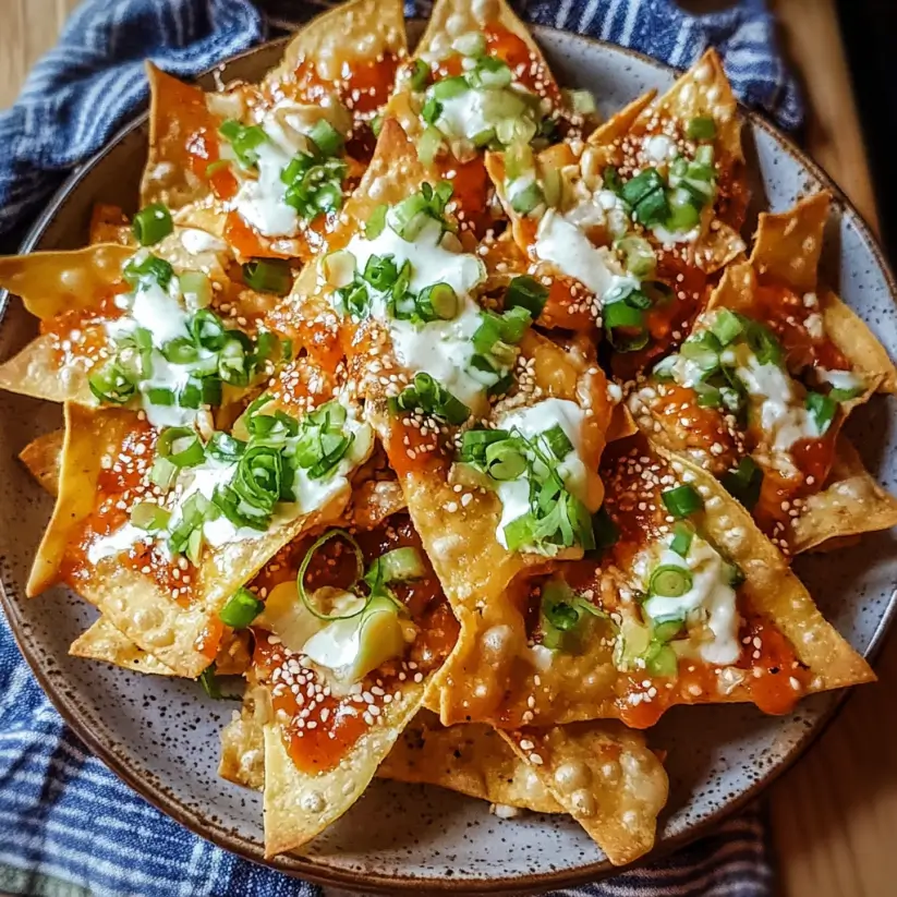 Crab Rangoon Wonton Nachos: A Decadent Twist Awaits!