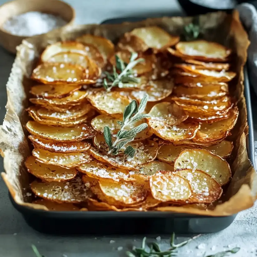 Crispy Leaf Potatoes with Oregano Salt: Delight Your Tastebuds!