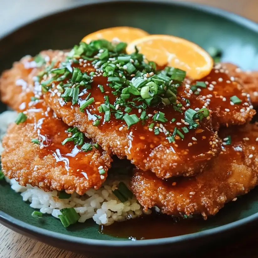 Crispy Taiwanese Fried Chicken Cutlet with Orange Glaze Awaits!