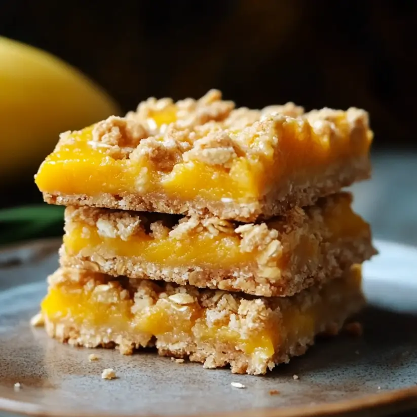 Mango Oatmeal Crumble Bars: A Tropical Dessert Delight!