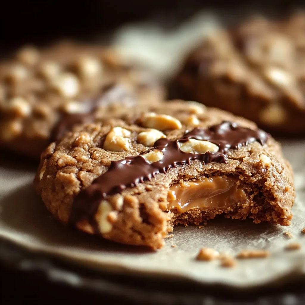 Peanut Butter Chocolate Caramel Cookies for Sweet Cravings