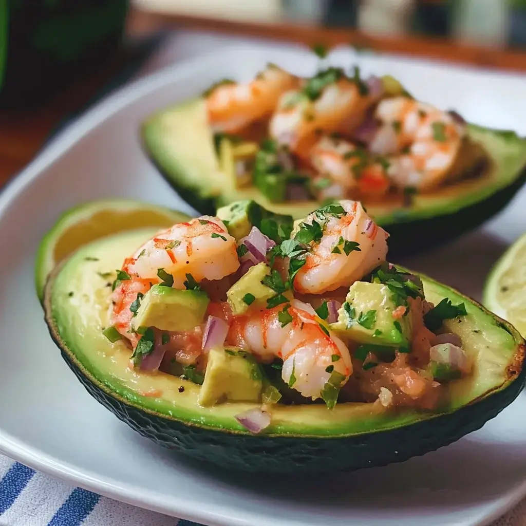Shrimp-Stuffed Avocados: A Quick, Tasty Delight!