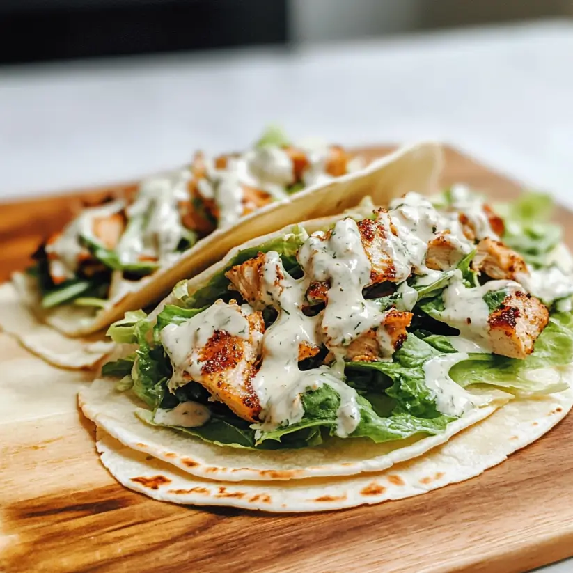 Smash Chicken Caesar Tacos: A Quick, Flavorful Recipe!