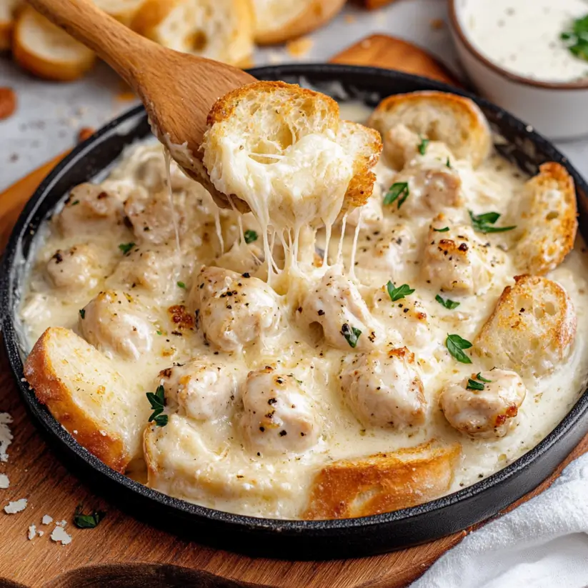 Creamy Chicken Alfredo with Garlic Bread: Easy Recipe!