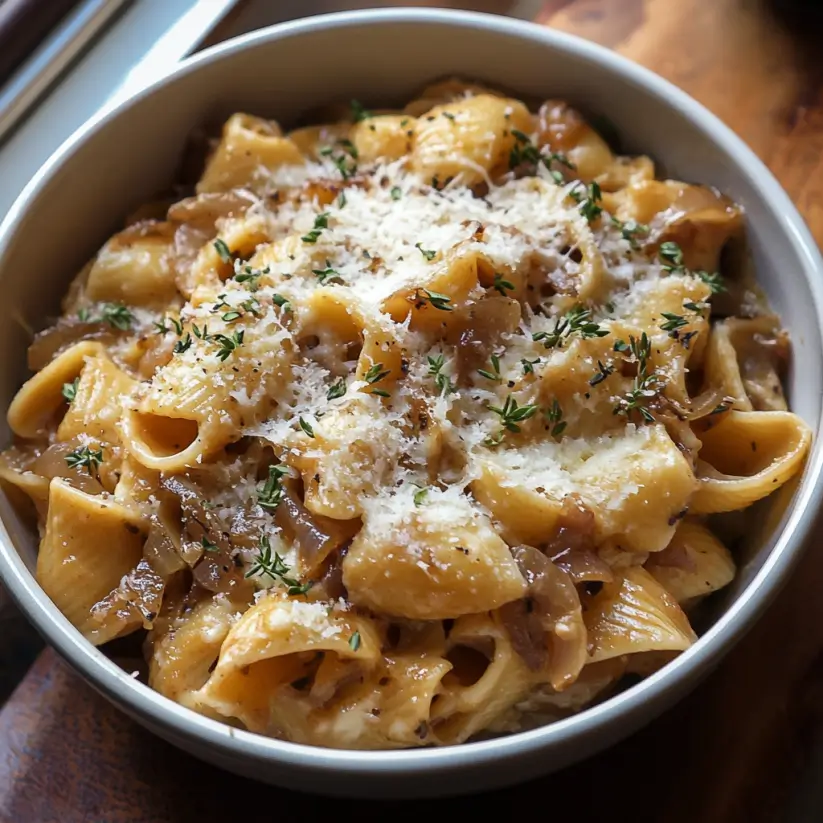 One-Pot French Onion Pasta: A Creamy Delight Awaits!