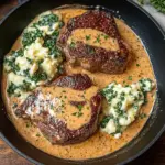 Gaelic Irish Steaks with Whiskey Cream and Colcannon