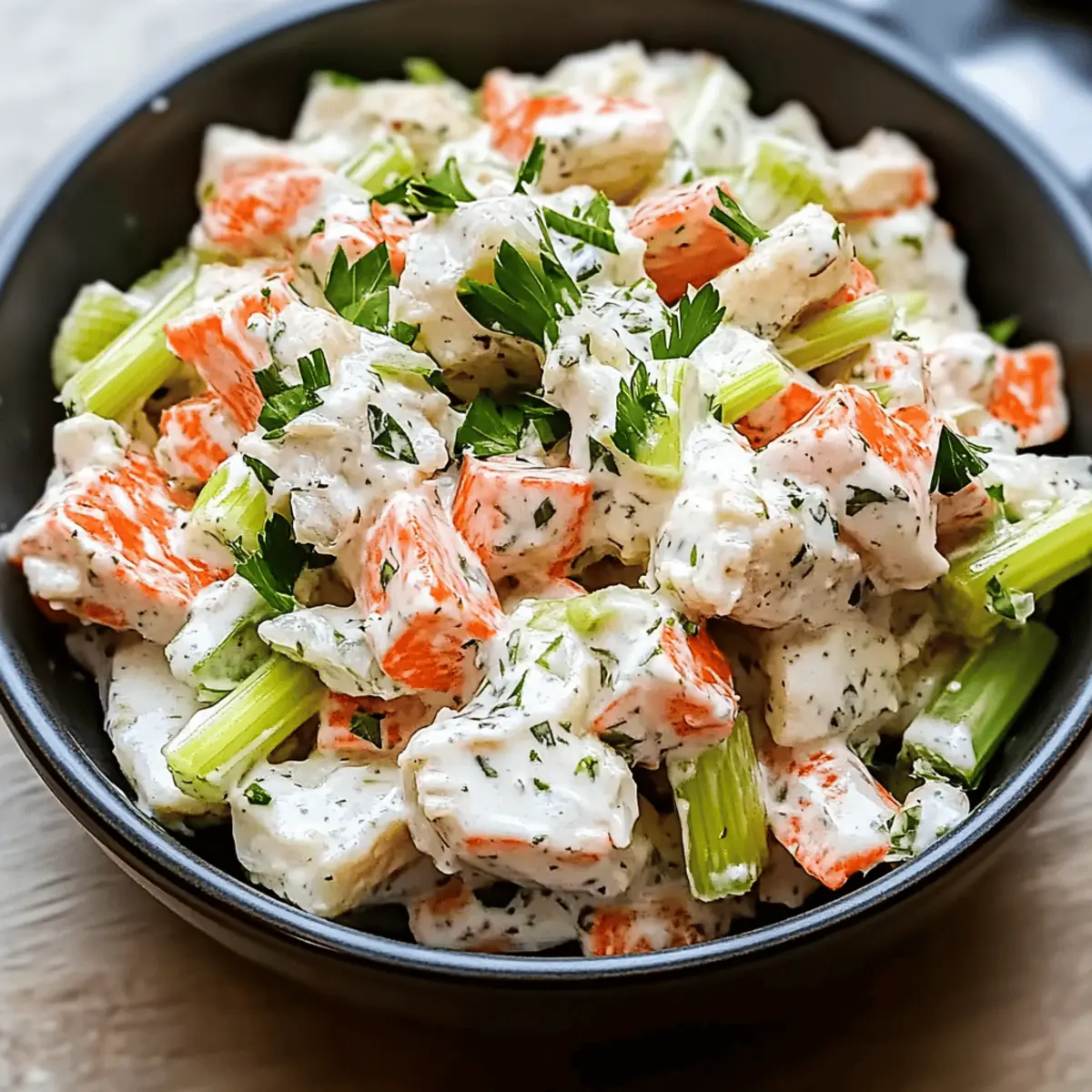 Crab Salad Bliss: Refreshing Flavor in Every Bite