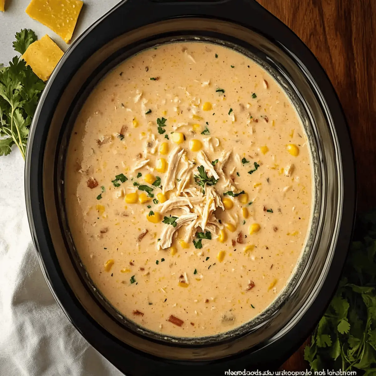 Slow Cooker Mexican Chicken Corn Chowder