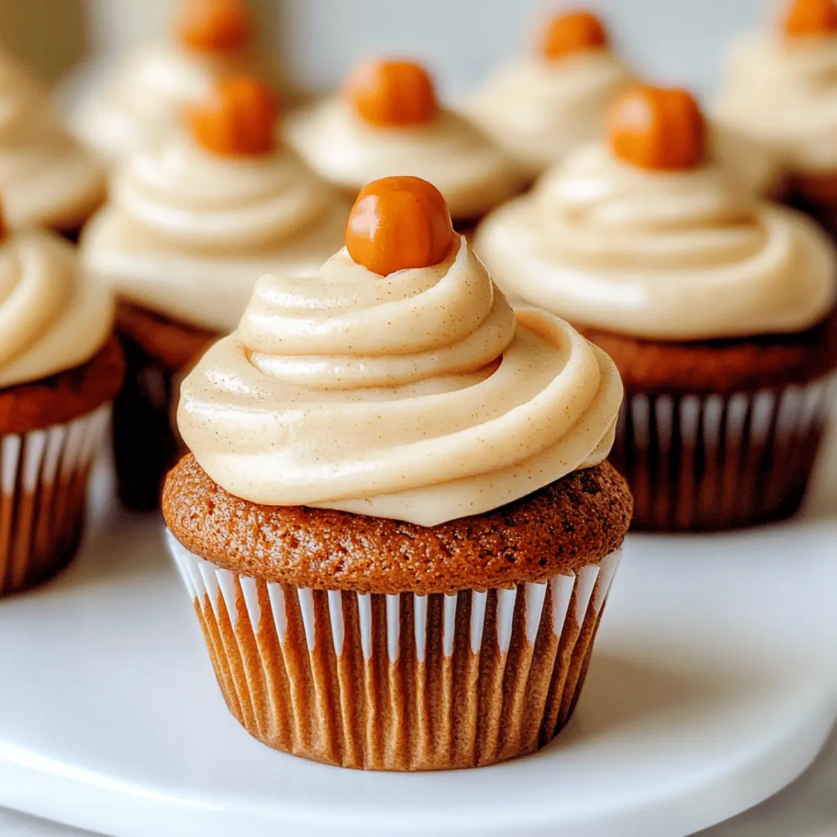 Best Pumpkin Cupcakes with Creamy Brown Sugar Frosting