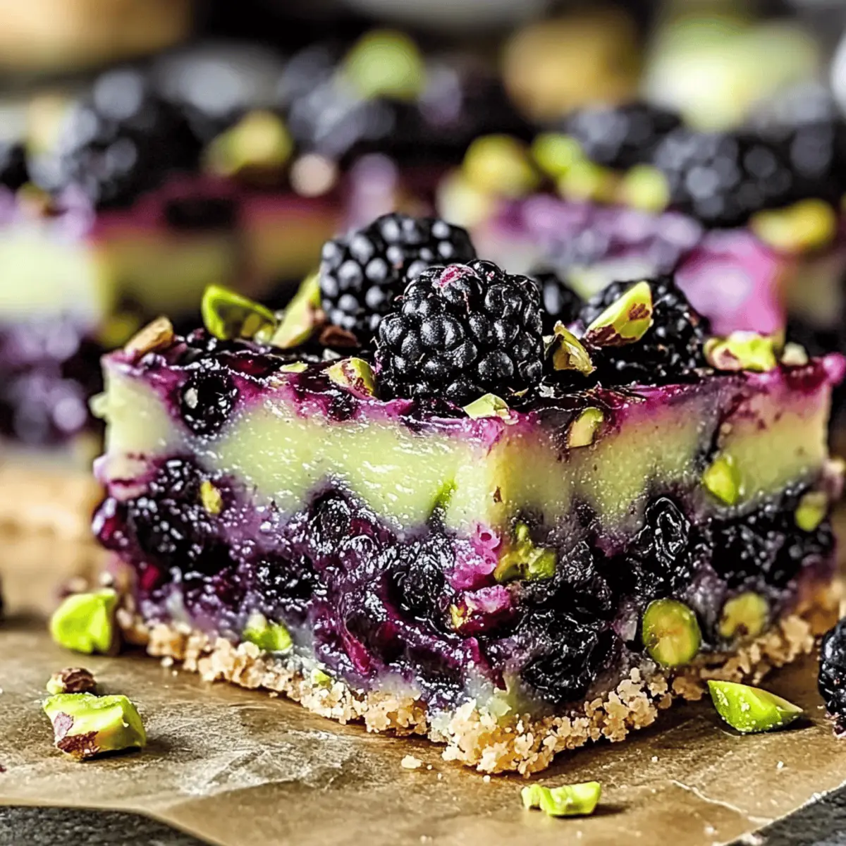 Delicious Blackberry Pistachio Dream Bars to Brighten Your Day