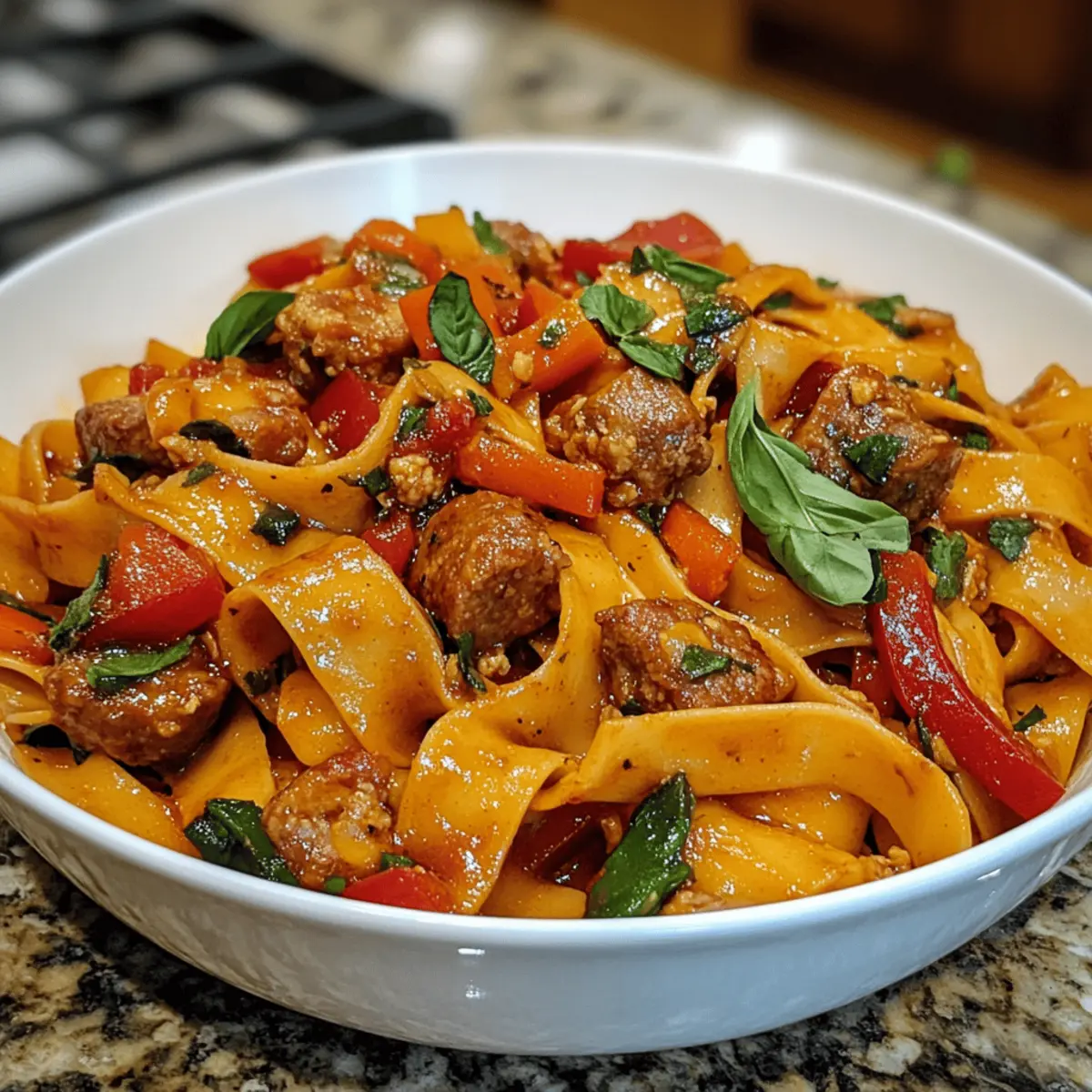 Savor Authentic Italian Drunken Noodles with a Twist