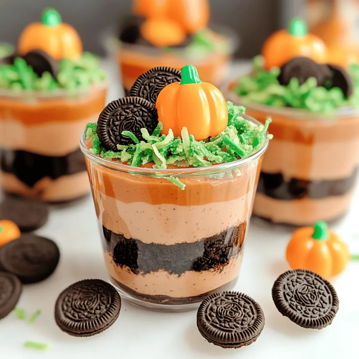 Whimsical Pumpkin Dirt Cups that Kids Will Love!