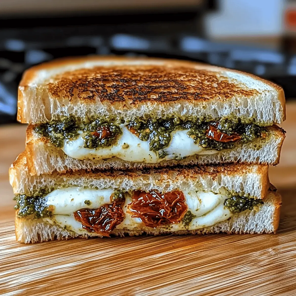 Sun-Dried Tomato Pesto Grilled Cheese: Gourmet Comfort in 13 Minutes