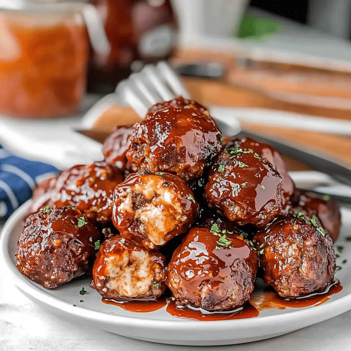 Smoked Stuffed Meatballs