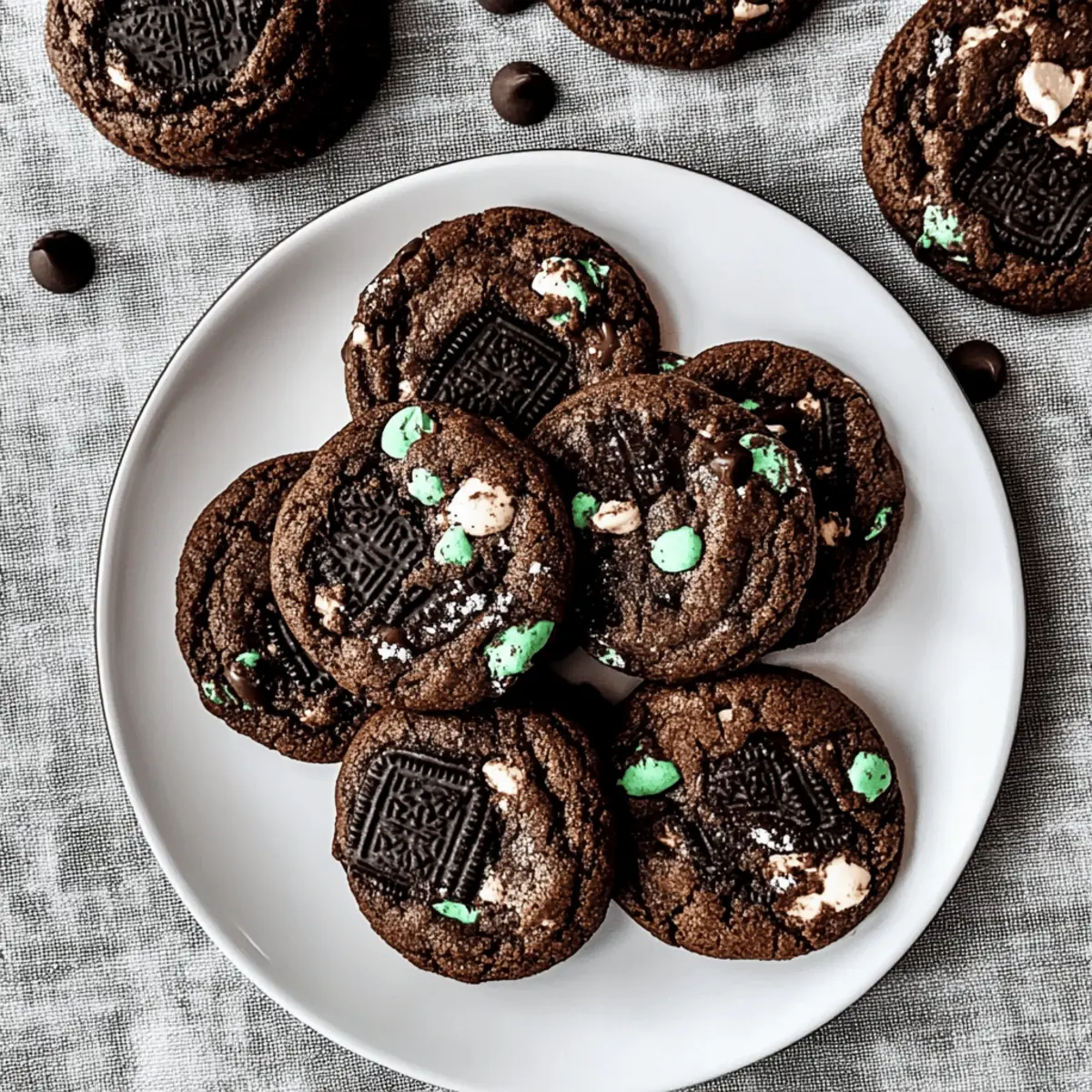 Chocolate Mint Oreo Cookies