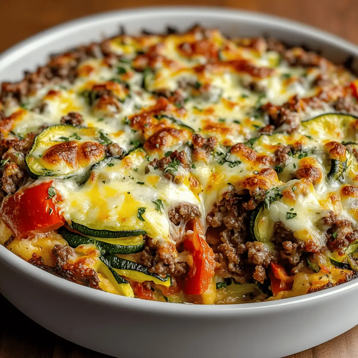 Zucchini Pizza Casserole: A Cheesy Low-Carb Delight
