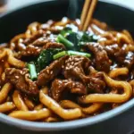 Quick and Flavorful Beef Black Pepper Udon