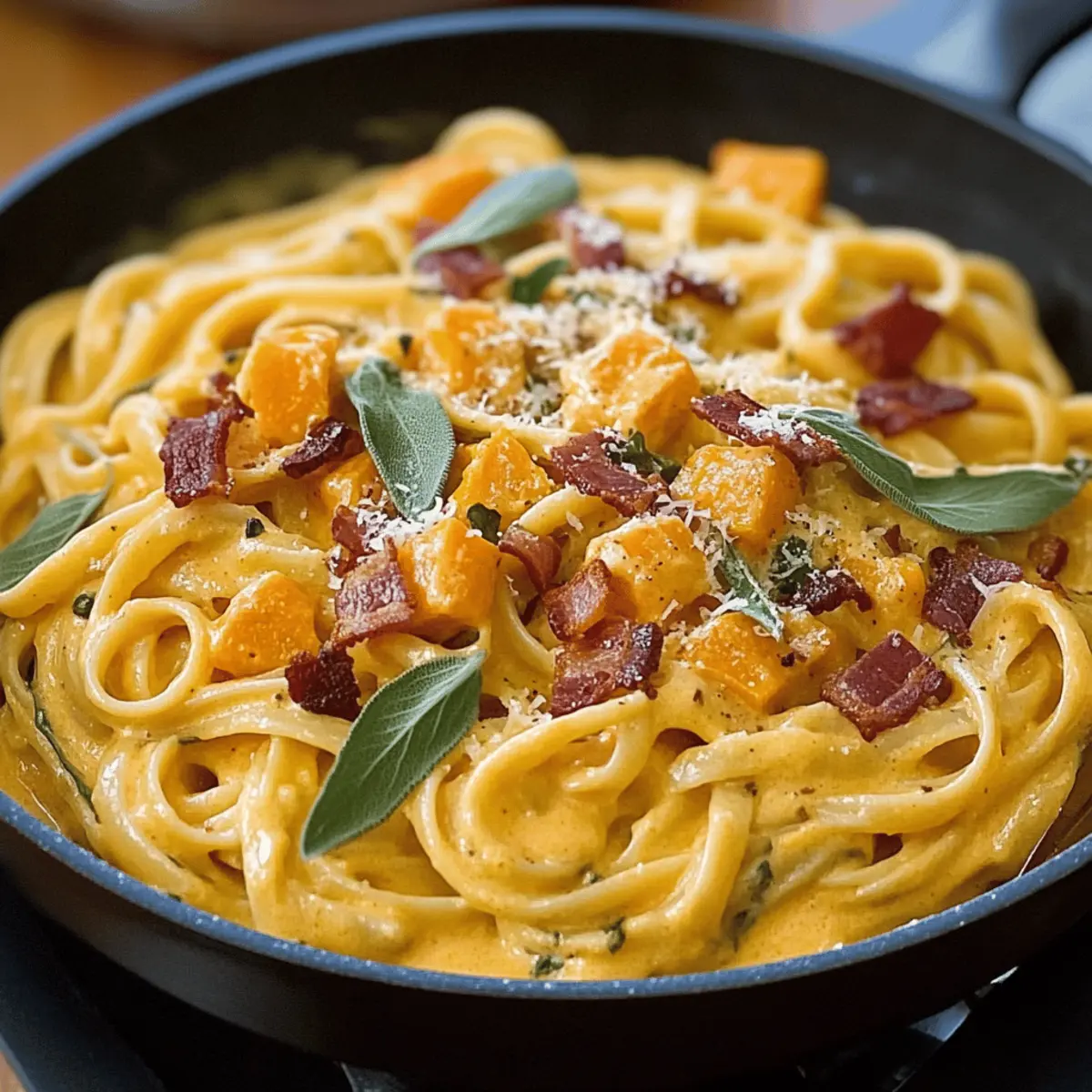 Creamy Butternut Squash Pasta Carbonara for Cozy Nights