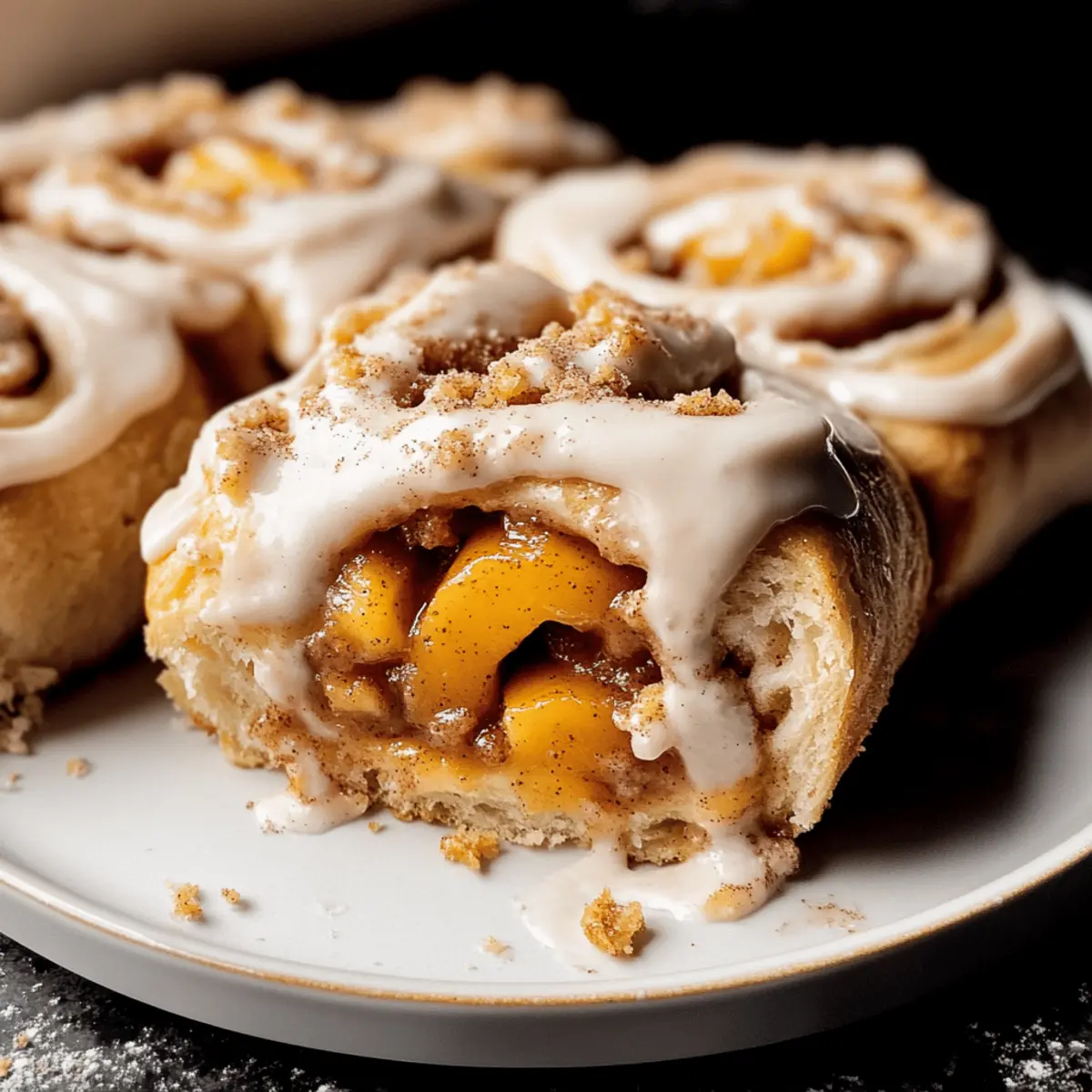 Peach Cobbler Cinnamon Rolls That’ll Elevate Your Brunch Game