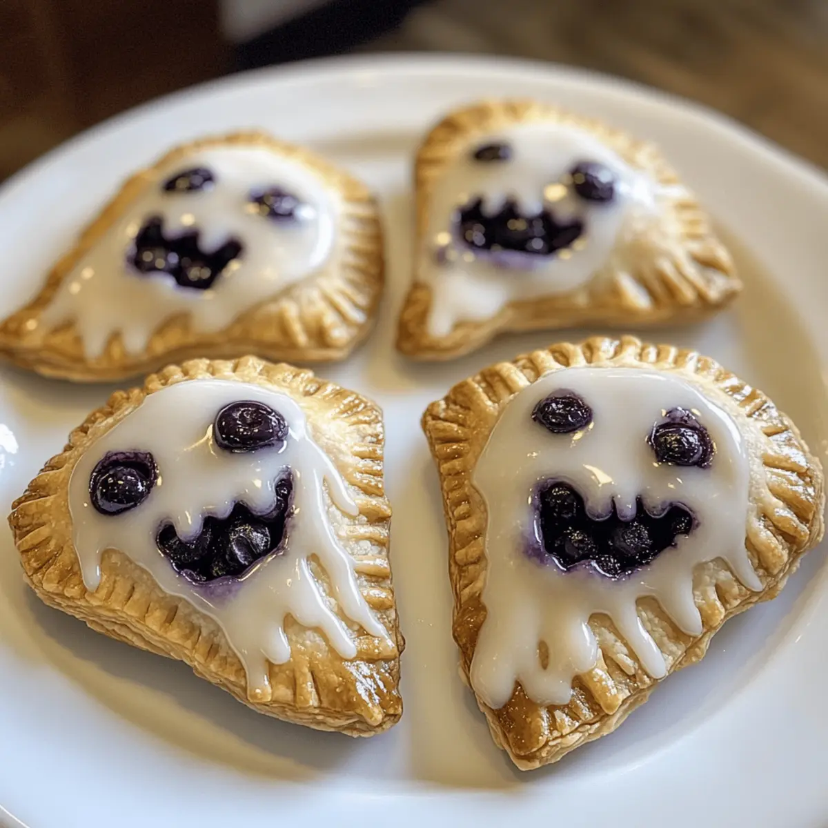 Vegan Blueberry Ghost Hand Pies