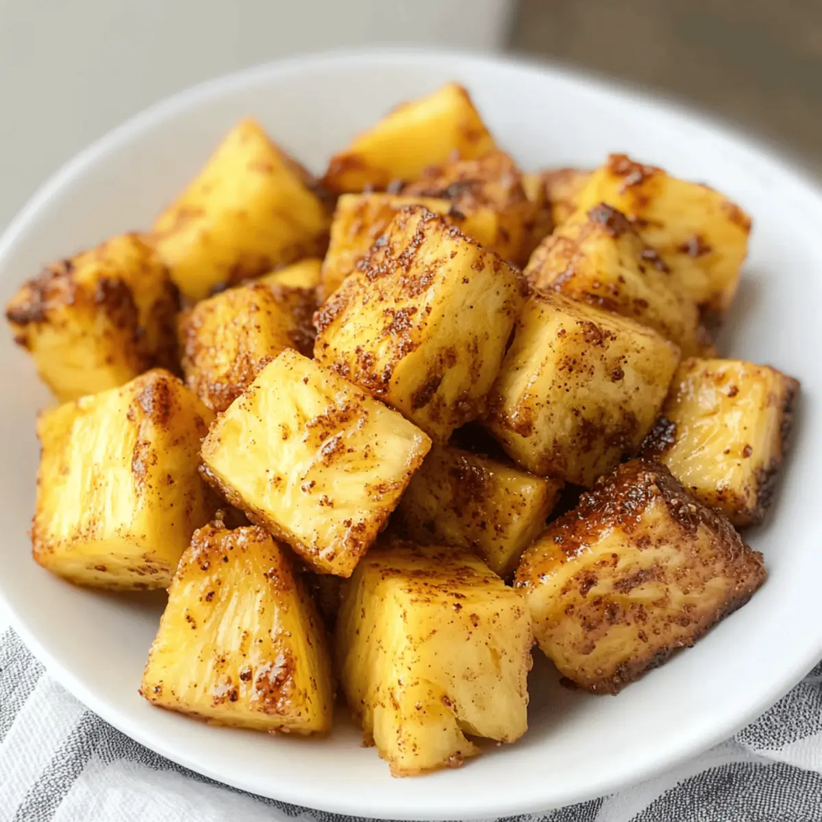 Air Fryer Pineapple: Sweetly Caramelized Tropical Delight