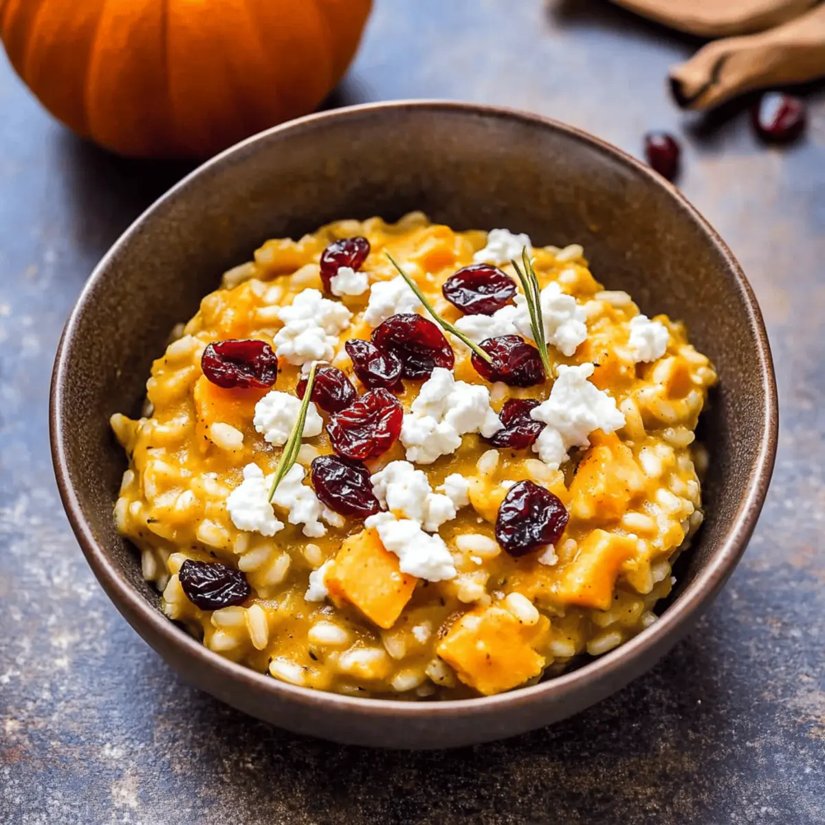 Creamy Baked Pumpkin Goat Cheese Risotto for Cozy Fall Nights