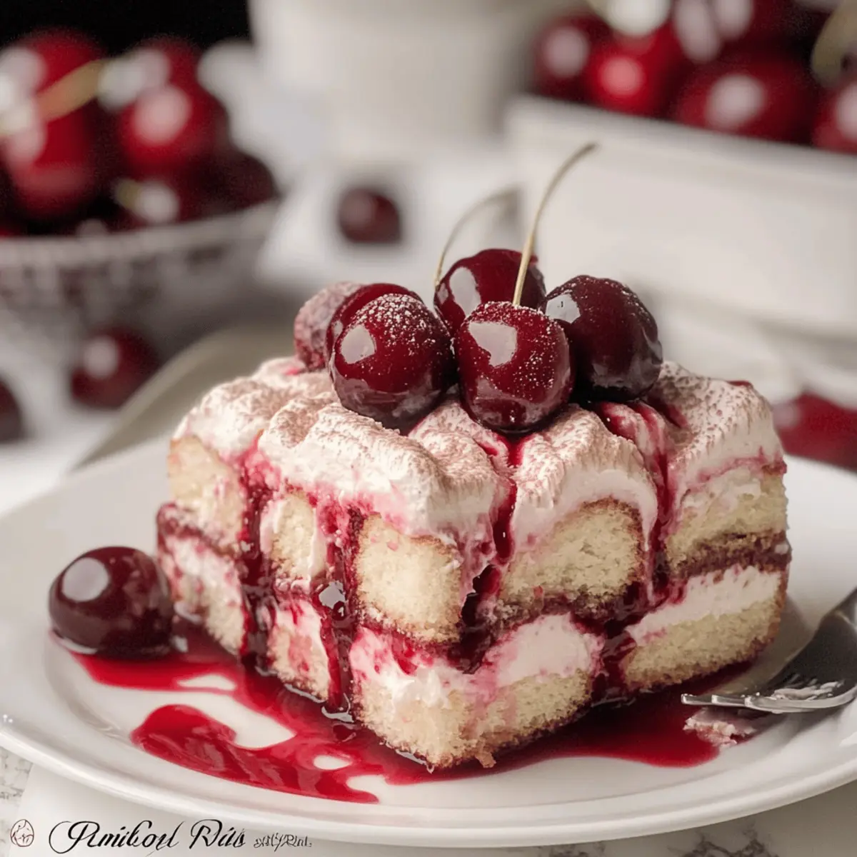 Cherry Amaretto Tiramisu: A Creamy Cherry Dream Dessert