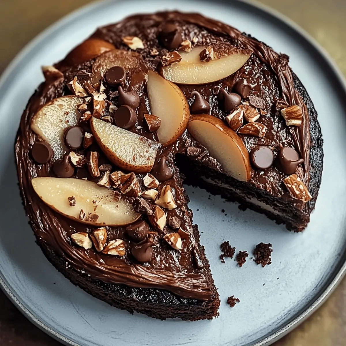 Chocolate Hazelnut Pear Cake: Indulge in Pure Decadence
