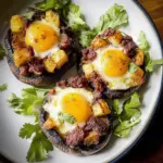 Chorizo Stuffed Breakfast Mushroom