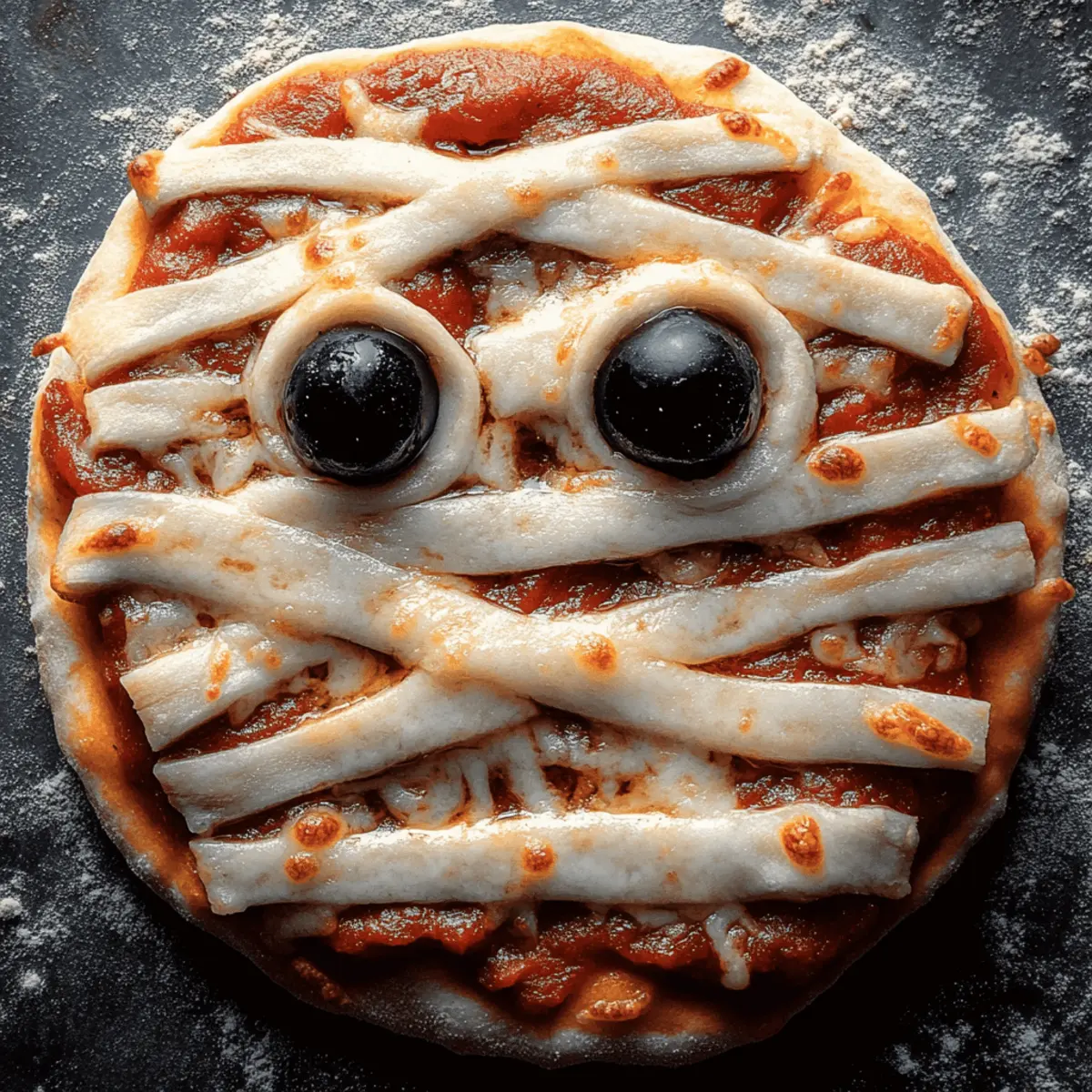 Halloween Mummy Pizza