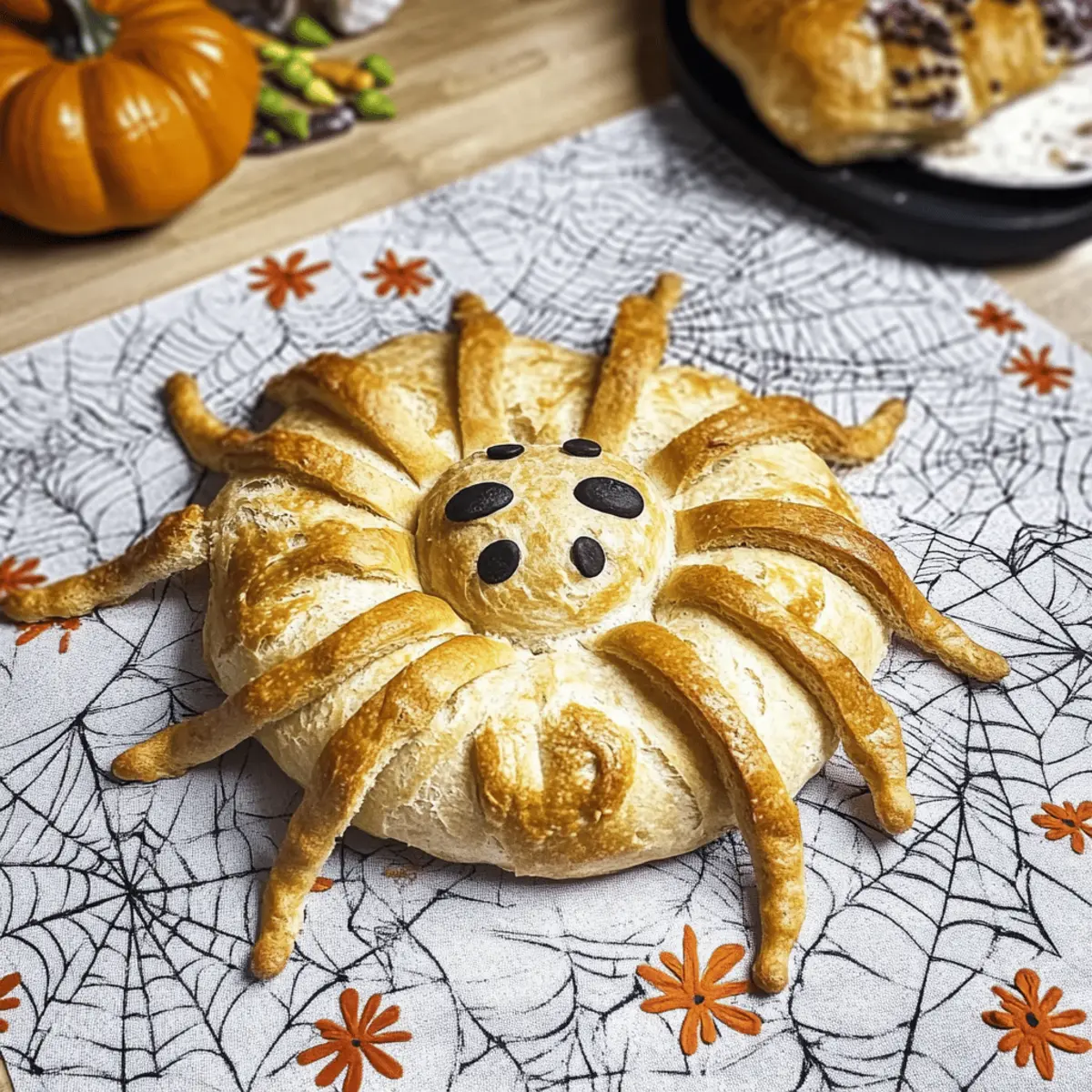 Delicious Halloween Spider Bread for a Spooky Gathering