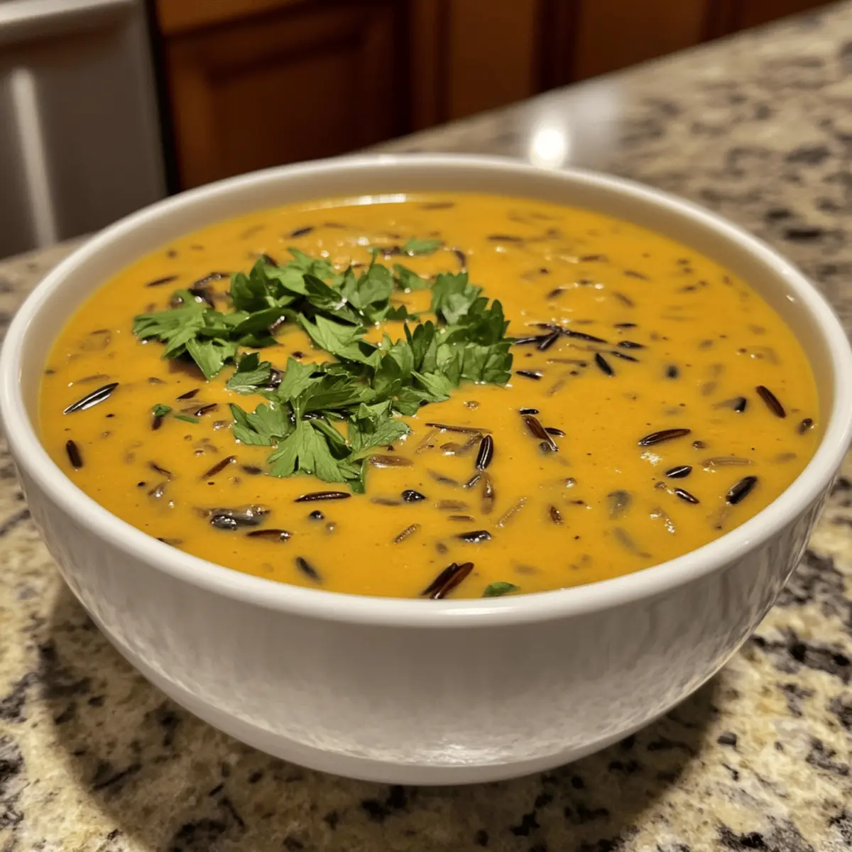 Creamy Vegan Pumpkin Wild Rice Soup to Warm Your Soul