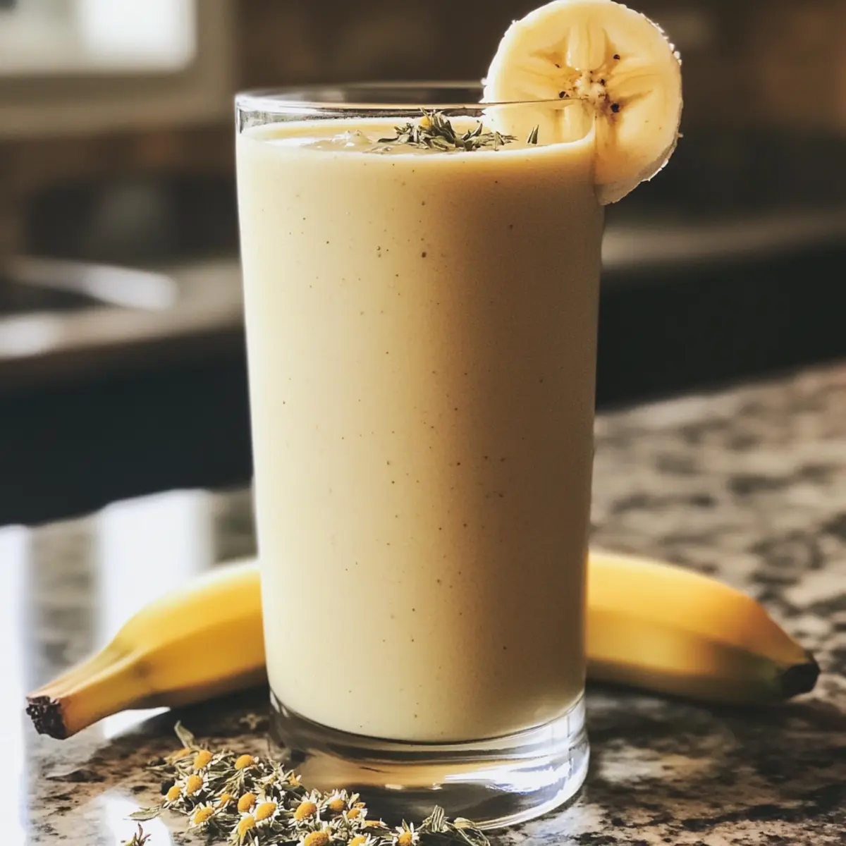 Banana Chamomile Tea Smoothie for a Cozy Morning Boost