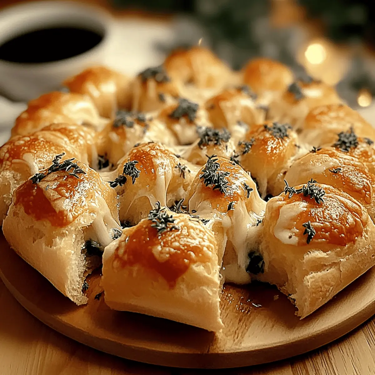 Cheesy Christmas Tree Bread for Festive Family Gatherings