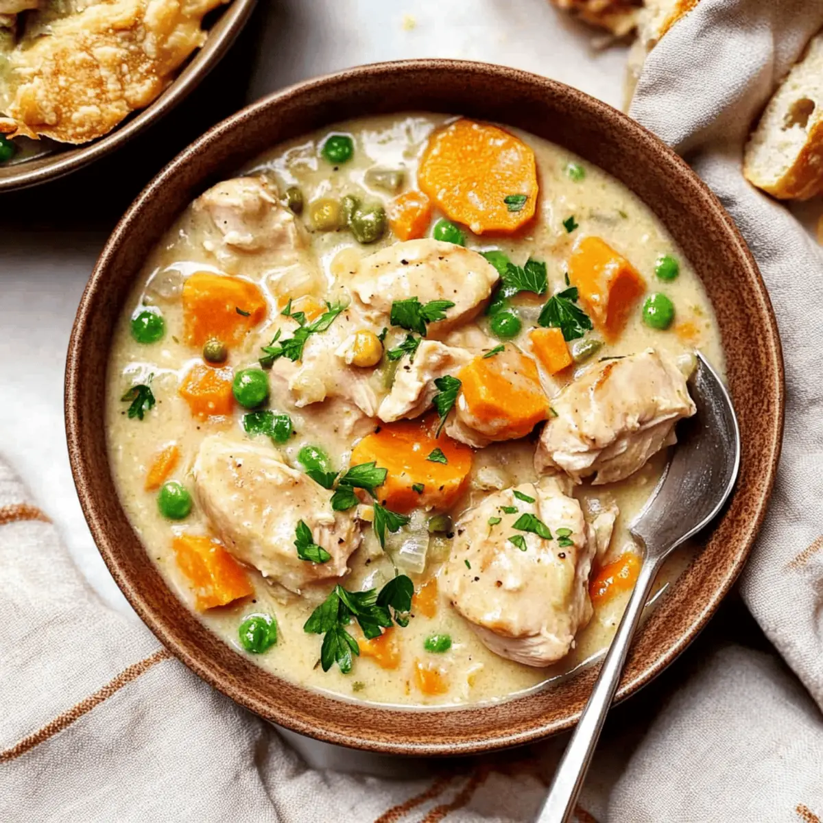 Cozy Crustless Chicken Pot Pie for Quick Comfort Food