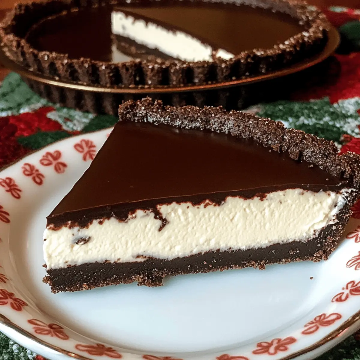 Indulge in Dark Chocolate Peppermint Mousse Tart Bliss