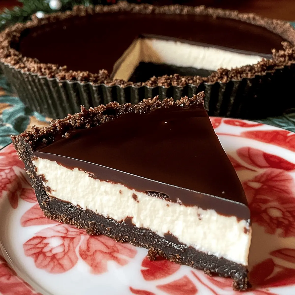 Indulge in Dark Chocolate Peppermint Mousse Tart Bliss