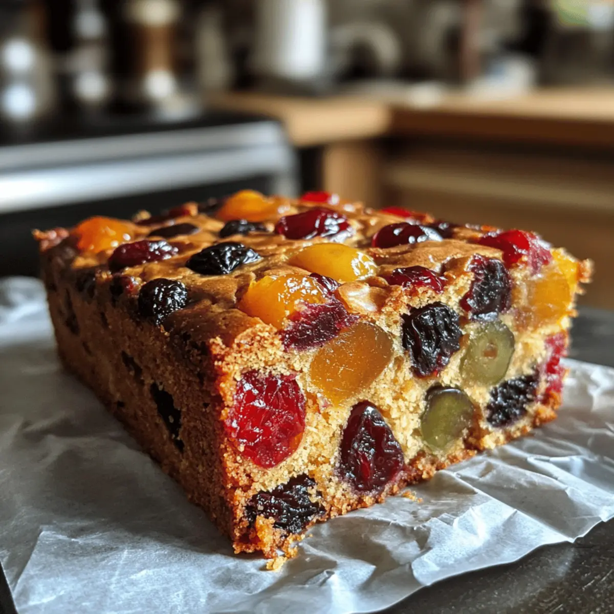 Festive Christmas Fruitcake Traybake for Joyful Holiday Moments