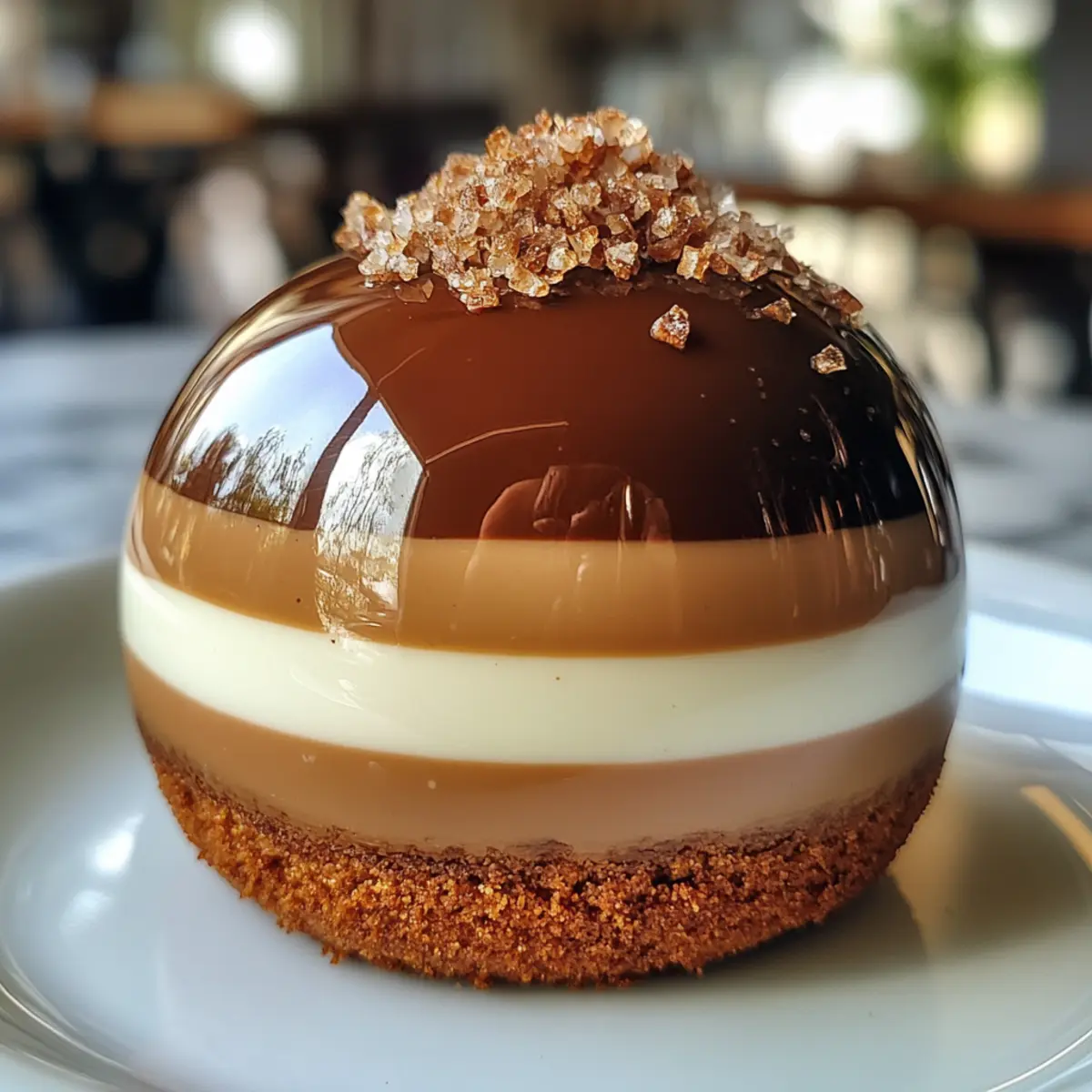 Irresistible Gingerbread Latte Mousse Domes for Cozy Holidays