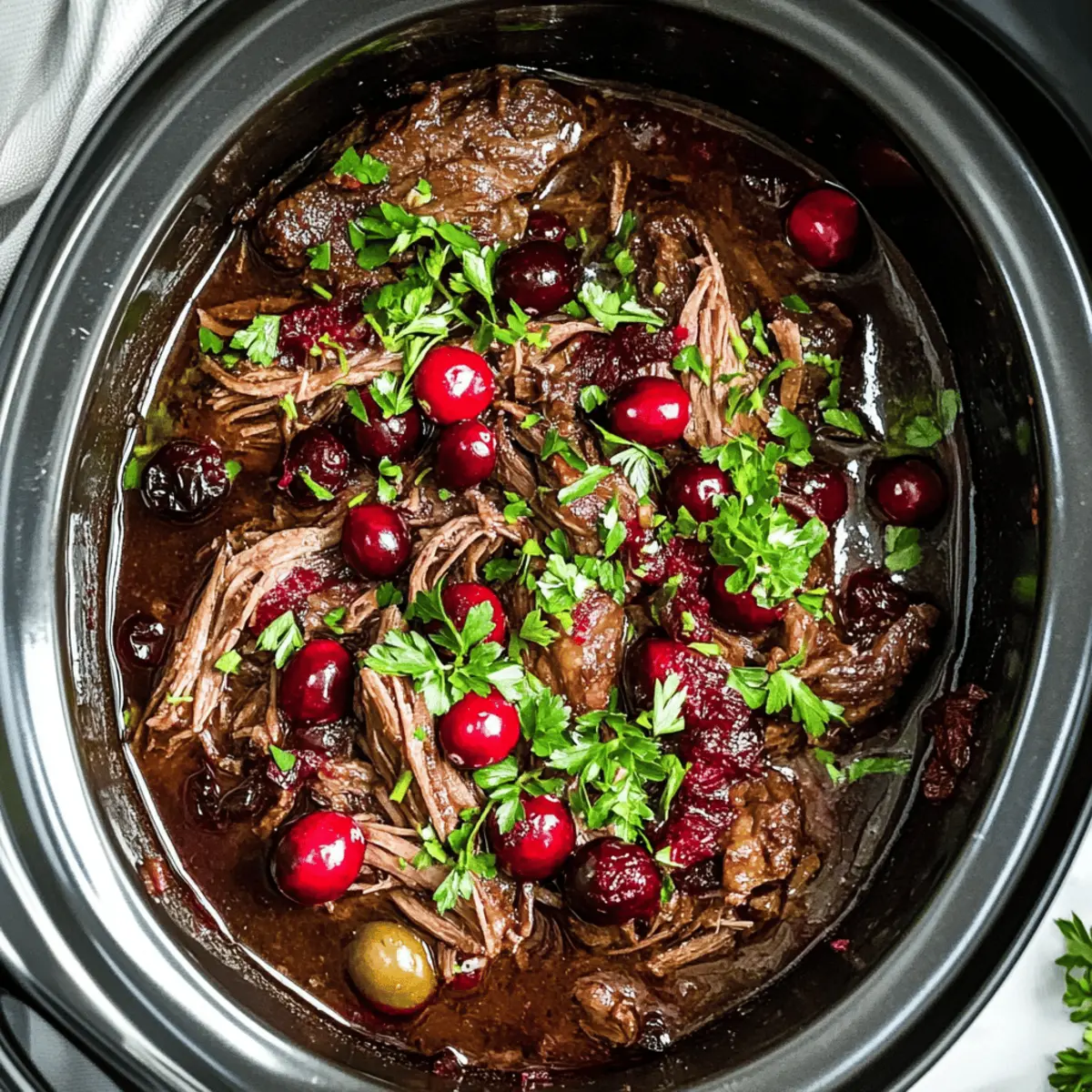 Juicy Christmas Cranberry Pot Roast for Festive Flavor Bliss